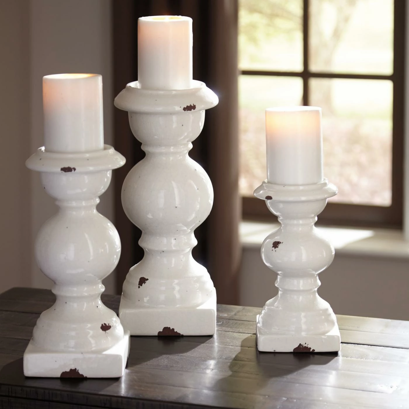 Top 10 π Pillar Signature Design By Ashley Devorah Candle Holder - Set Of 3 β 2 Top 10 π Pillar Signature Design By Ashley Devorah Candle Holder - Set Of 3 β - Image 2