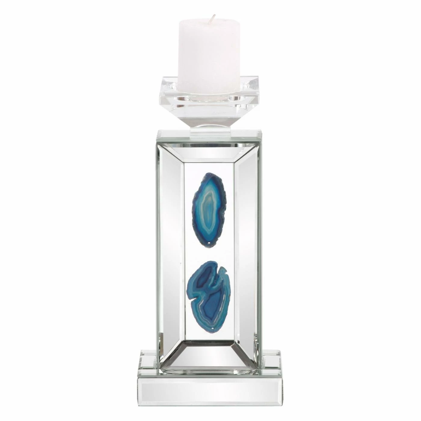 Cheapest 👏 Pillar Elizabeth Austin Turquoise Geode Candle Holder ✔️ 2 Cheapest 👏 Pillar Elizabeth Austin Turquoise Geode Candle Holder ✔️ - Image 2