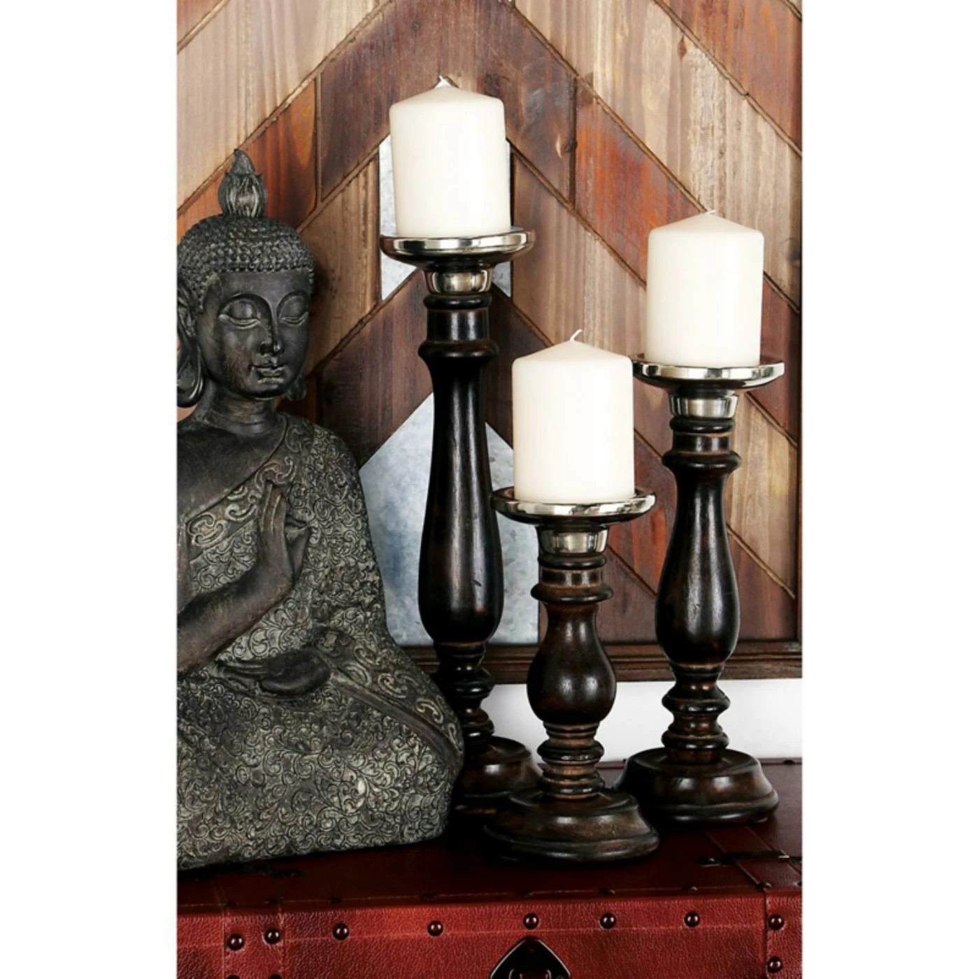 Best deal ๐ Pillar DecMode 51574 Candle Holder - Set Of 3 โ 2 Best deal ๐ Pillar DecMode 51574 Candle Holder - Set Of 3 โ - Image 2