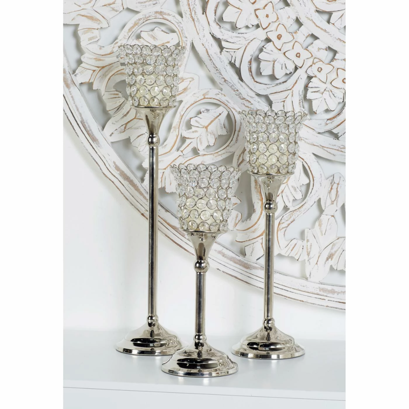 Flash Sale π₯ Candlesticks DecMode Aluminum Beaded Cup Candle Holders - Set Of 3 π― 2 Flash Sale π₯ Candlesticks DecMode Aluminum Beaded Cup Candle Holders - Set Of 3 π― - Image 2