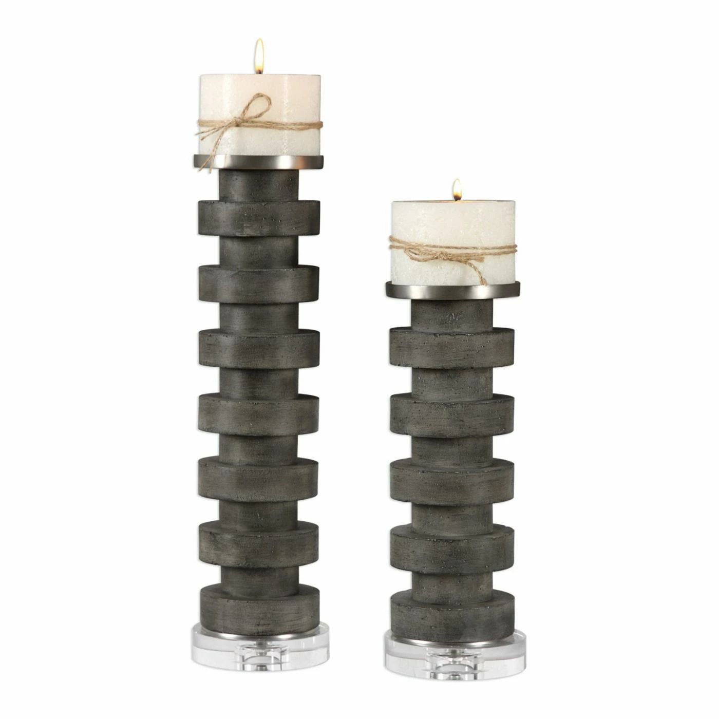 Deals ๐ Pillar Uttermost Karun Concrete Candleholders - Set Of 2 โค๏ธ 2 Deals ๐ Pillar Uttermost Karun Concrete Candleholders - Set Of 2 โค๏ธ - Image 2