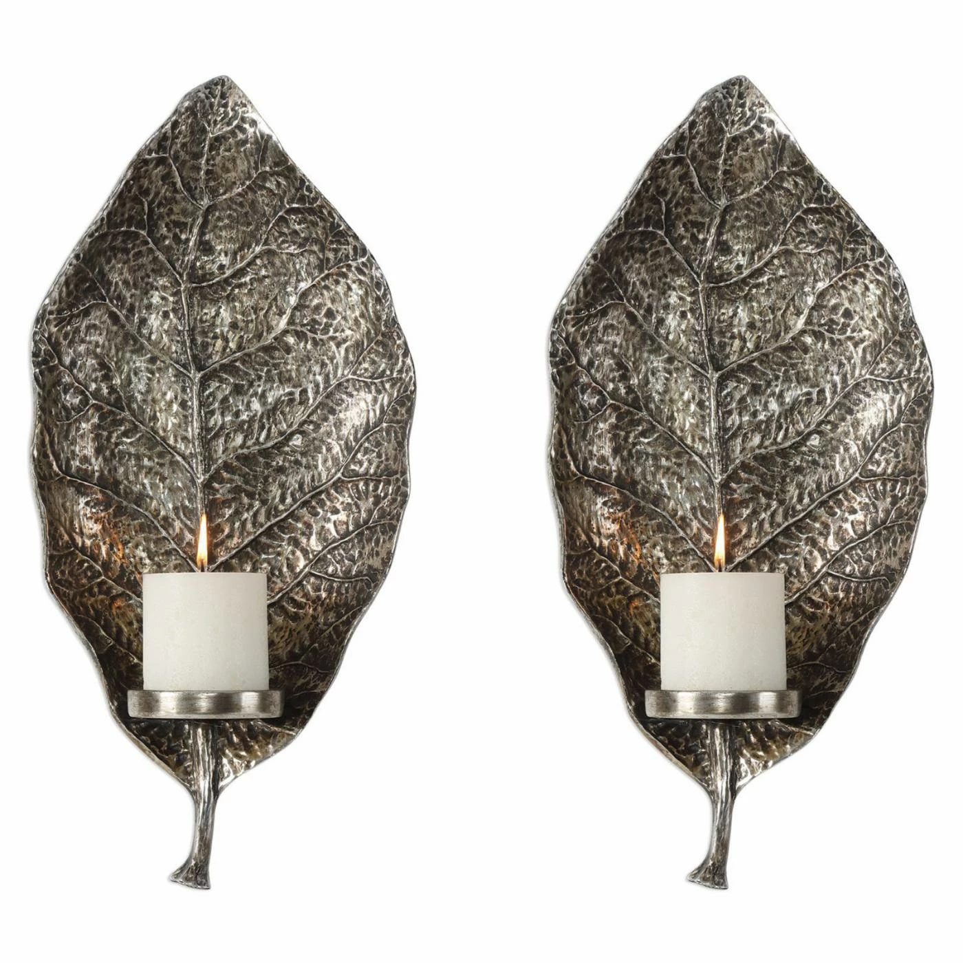 Deals 😀 Uttermost Zelkova Leaf Wall Sconces - Set Of 2 🛒 2 Deals 😀 Uttermost Zelkova Leaf Wall Sconces - Set Of 2 🛒 - Image 2