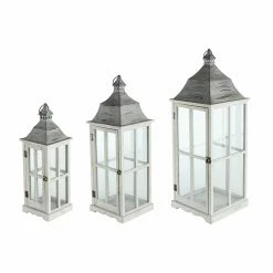 Budget 😀 A & B Home A & B Home Window Scape Indoor Lanterns - Set Of 3 🎁