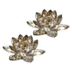 Outlet 🧨 A & B Home A & B Home Lotus Votive Candle Holders - Set Of 2 🔔