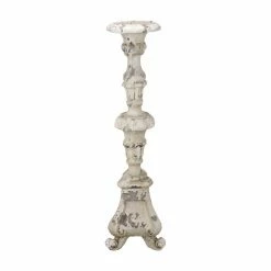 Buy ๐งจ A & B Home Candlesticks A & B Home Distressed Magnesia Candle Holder โจ