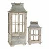 Flash Sale 🎁 A & B Home A & B Home Evelyn Cottage Industrial Enclosed Lantern With Handle And Drawers - Set Of 2 🧨