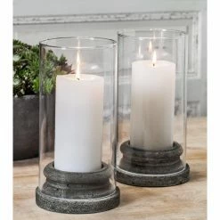 New 🔥 Campania International Classic Pillar Candleholder With Hurricane ❤️