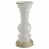 Cheapest 🎉 3R Studios Distressed White Stoneware Pillar Holder 🔔