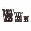Best reviews of ✨ Pillar 3R Studios Distressed Brown Metal Candle Holder With Accordion Style Sides - Set Of 3 🛒