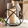 Flash Sale 😍 Danya B Large Metal And Glass Orbits Hurricane Candleholder 🔥