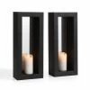 New 🤩 Danya B Vertical Mirror Pillar Candle Sconces - Set Of 2 😉