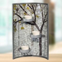 Best reviews of ❤️ Tea Light Dale Tiffany Fall Mosaic Candle Holder 🥰