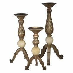 Best deal 🛒 Pillar Springdale Lighting Marcus 3 Piece Marble Candle Holder Set 👍