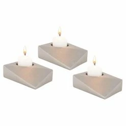 Coupon ❤️ Dimond Home Votive ELK Lighting Rectangular Trope Tea Light Candle Holders - Set Of 3 🎁