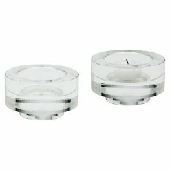 Promo ✨ Dimond Home Votive ELK Lighting Fluted Crystal Candle Holder - Set Of 2 ✔️