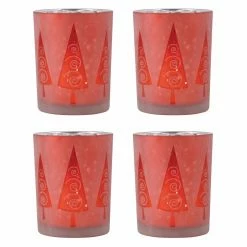 Budget 😍 Votive Pomeroy Modern Tree Pillar Candle Holder - Set Of 4 🔥