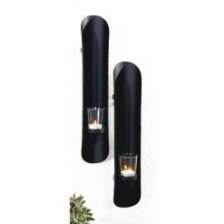 Top 10 ❤️ ArtMaison Canada Metal And Glass Bold Wall Sconce Candleholder- Set Of 2 ⌛