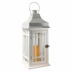 Best reviews of ⌛ LumaBase Wooden Lantern With LED Candle 👍