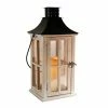 Flash Sale 🔥 LumaBase White Wooden Lantern With LED Candle 😀