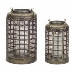 Best reviews of ⌛ Melrose International Mesh Lantern - Set Of 2 ✔️