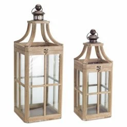 Cheap 😍 Melrose International 70488 Brown Lantern - Set Of 2 🌟