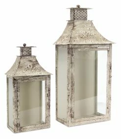 Hot Sale 🎉 Melrose International Vintage Swirl Lantern - Set Of 2 🎉