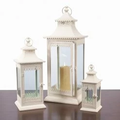 Promo 🔥 Melrose International Middleton Lantern - Set Of 3 🛒