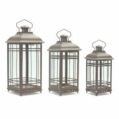Deals 🤩 Melrose International Mission Lantern - Set Of 3 🤩