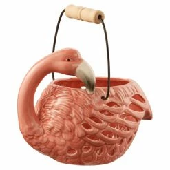 Cheap ❤️ Votive National Tree Company Ceramic Pink Flamingo Candleholder ⌛