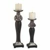 Coupon 👏 Pillar Ore International Sobek Dark Candle Holder - Set Of 2 ❤️