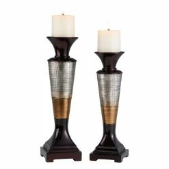 Best Pirce 👍 Pillar Ore International Naomi Candleholder Set ✔️