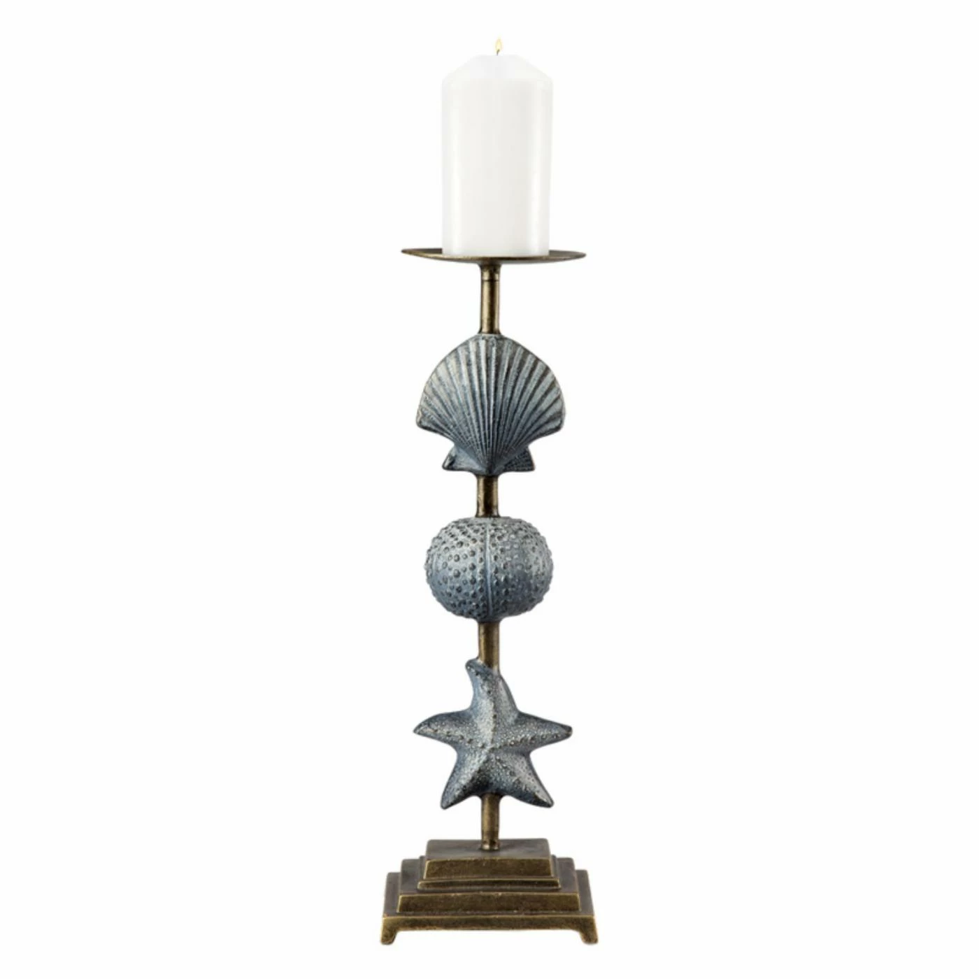 Wholesale โญ San Pacific International Shell And Starfish Pillar Candleholder ๐ 1 Wholesale โญ San Pacific International Shell And Starfish Pillar Candleholder ๐
