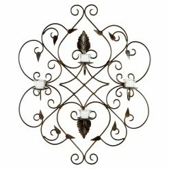 Best reviews of 💯 Safavieh Votive Ivy And Leaf Wrought Iron Candle Wall Sconce - 32.3H In. ⭐