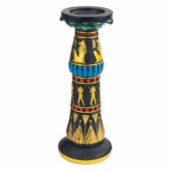 Coupon 🔥 Pillar Design Toscano Temple Of Luxor Sculptural Egyptian Candleholder 🌟