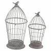 Discount ⭐ DecMode Bird Cage Candle Lanterns - Set Of 2 😉