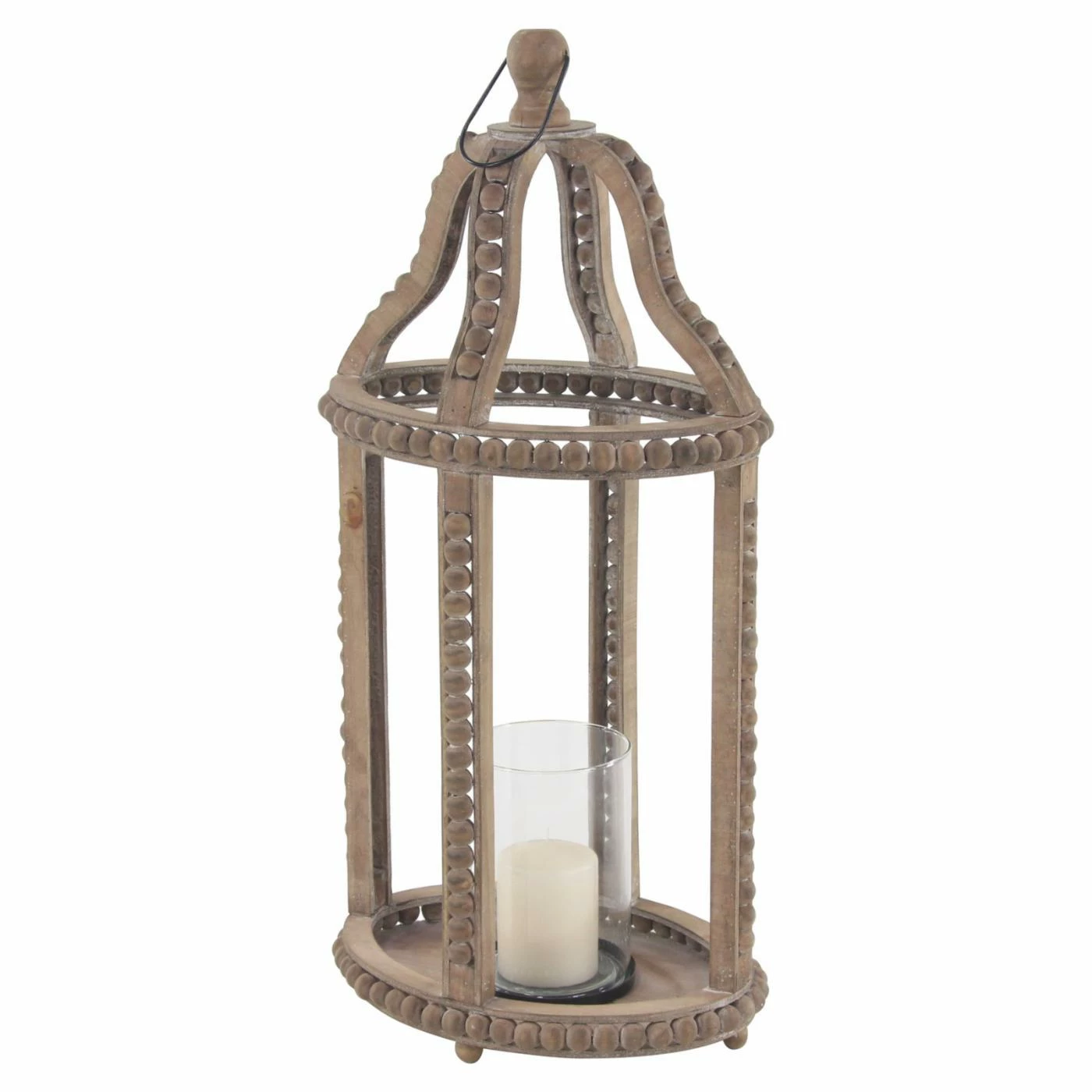 Cheapest 🤩 DecMode Rustic Cage-Style Wood Lantern With Glass Votive Candle Holder 🔥 1 Cheapest 🤩 DecMode Rustic Cage-Style Wood Lantern With Glass Votive Candle Holder 🔥