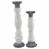 Best reviews of 💯 DecMode 2 Piece Rustic Stoneware Pillar Candle Holder Set ❤️