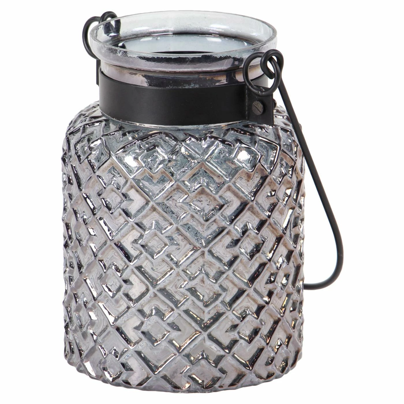 Wholesale โจ DecMode Modern Textured Glass Lantern Candle Holder ๐ 1 Wholesale โจ DecMode Modern Textured Glass Lantern Candle Holder ๐