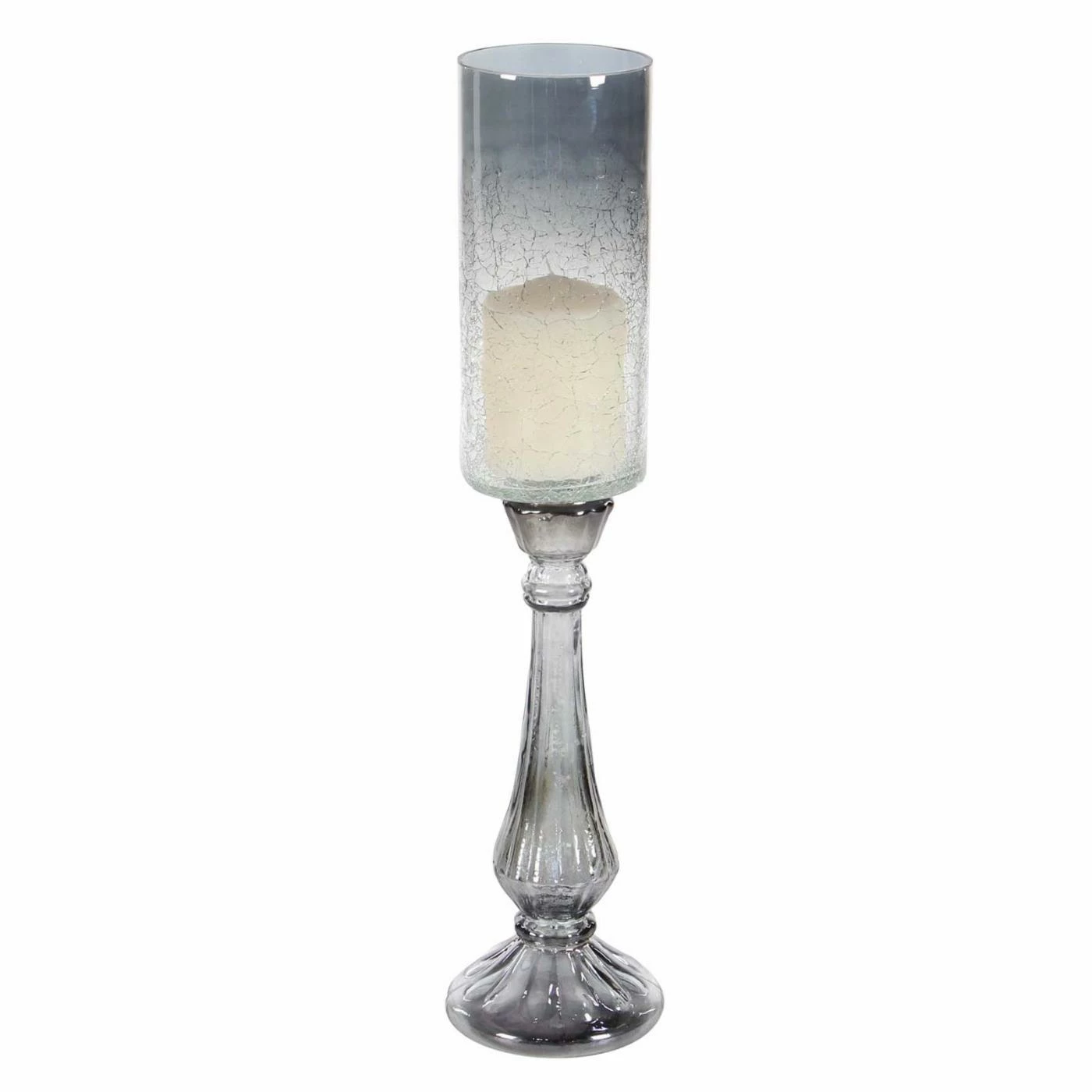 Brand new ๐ Hurricane DecMode Traditional Smoked Glass Candle Holder ๐ 1 Brand new ๐ Hurricane DecMode Traditional Smoked Glass Candle Holder ๐