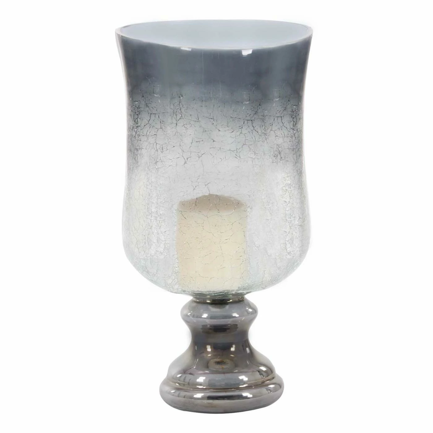 Budget ๐ DecMode Traditional Smoked Glass Hurricane Candle Lamp ๐งจ 1 Budget ๐ DecMode Traditional Smoked Glass Hurricane Candle Lamp ๐งจ