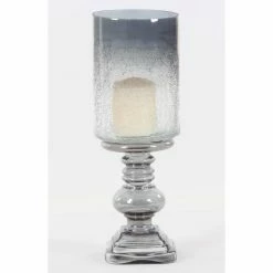 Promo 🧨 DecMode Traditional Smoked Hurricane Candle Lamp 🧨