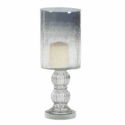 Flash Sale 🔔 DecMode Traditional Smoked Glass Hurricane Lamp 🎁