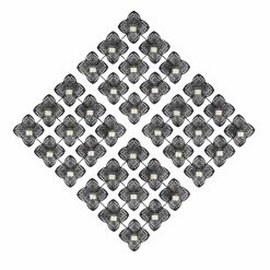 Outlet ⭐ Sconce DecMode Eclectic Floral Votive Candle Holders - Set Of 4 😉