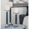Wholesale 😉 Pillar DecMode Traditional Aluminum And Iron Candle Holders - Set Of 3 ❤️