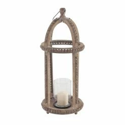 Budget 🔥 DecMode Rustic Cage-Style Lantern With Votive Candle Holder 🧨
