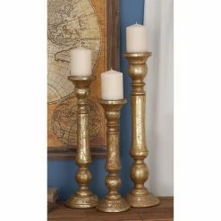 Best deal 💯 Pillar DecMode 14431 Candle Holder - Set Of 3 😍