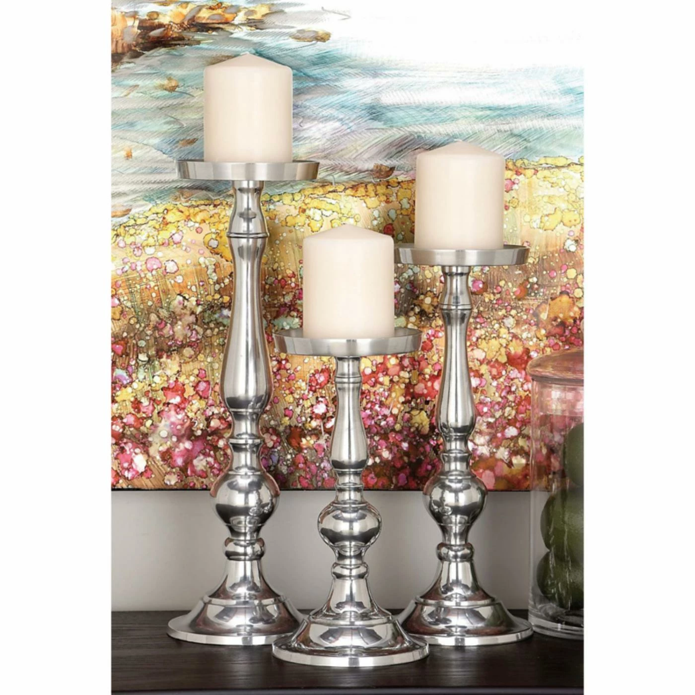 Best deal 👍 Pillar DecMode 30812 Candle Holder - Set Of 3 🤩 1 Best deal 👍 Pillar DecMode 30812 Candle Holder - Set Of 3 🤩