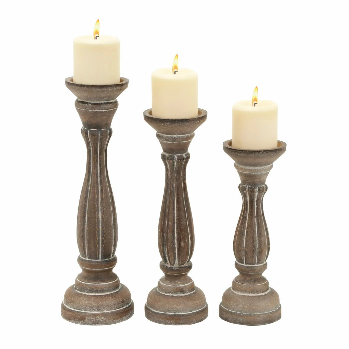 Hot Sale 🌟 Pillar DecMode Candle Holder - Set Of 3 🤩 1 Hot Sale 🌟 Pillar DecMode Candle Holder - Set Of 3 🤩