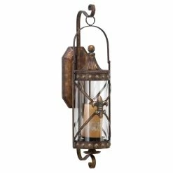 Outlet 🎉 DecMode 20 In. Candle Wall Sconce - Bronze 🎁