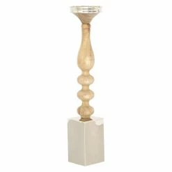 Best Sale 🤩 Pillar DecMode 21 In. Wood Candle Holder ✨